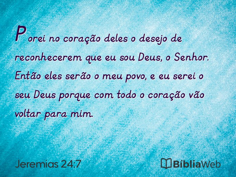 Jeremias 24:7 em imagem para compartilhar