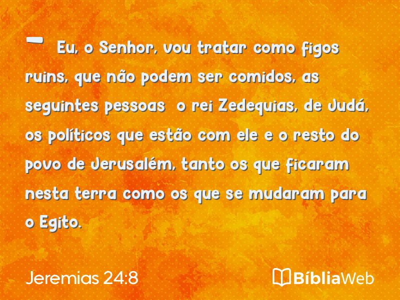 Jeremias 24:8 em imagem para compartilhar