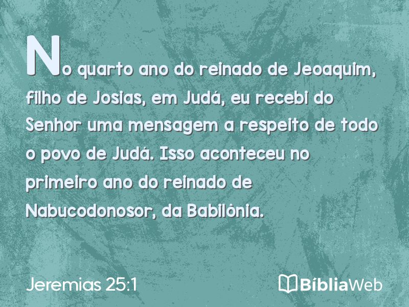 Jeremias 25:1 em imagem para compartilhar