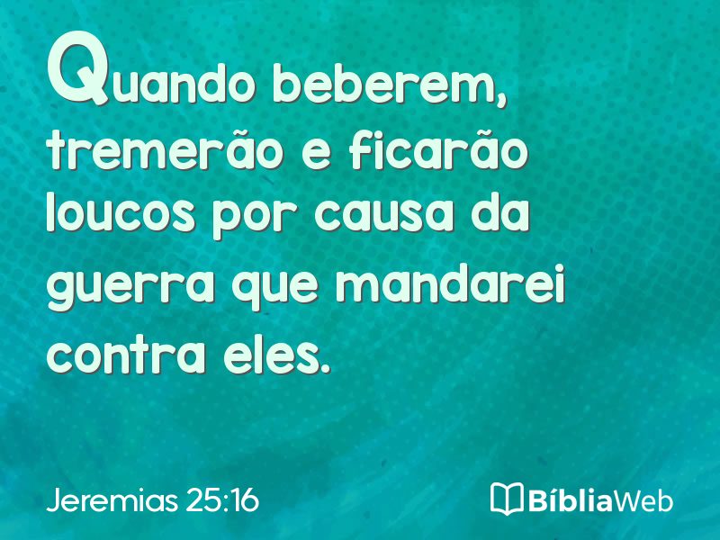 Jeremias 25:16 em imagem para compartilhar