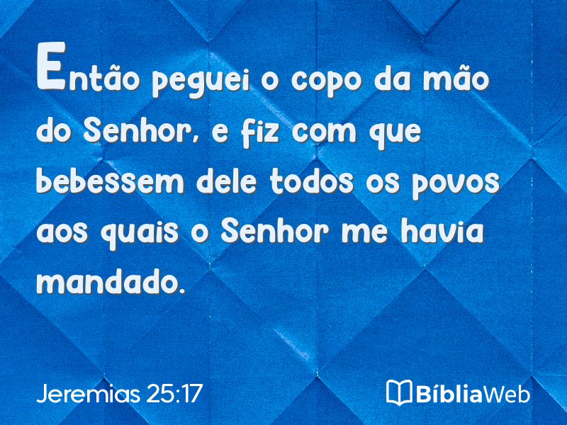 Jeremias 25:17 em imagem para compartilhar