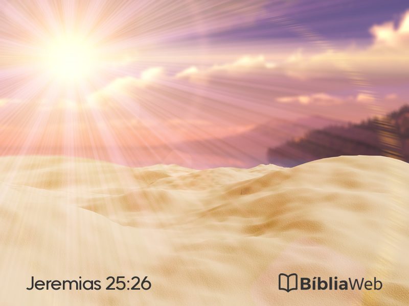 Jeremias 25:26 em imagem para compartilhar