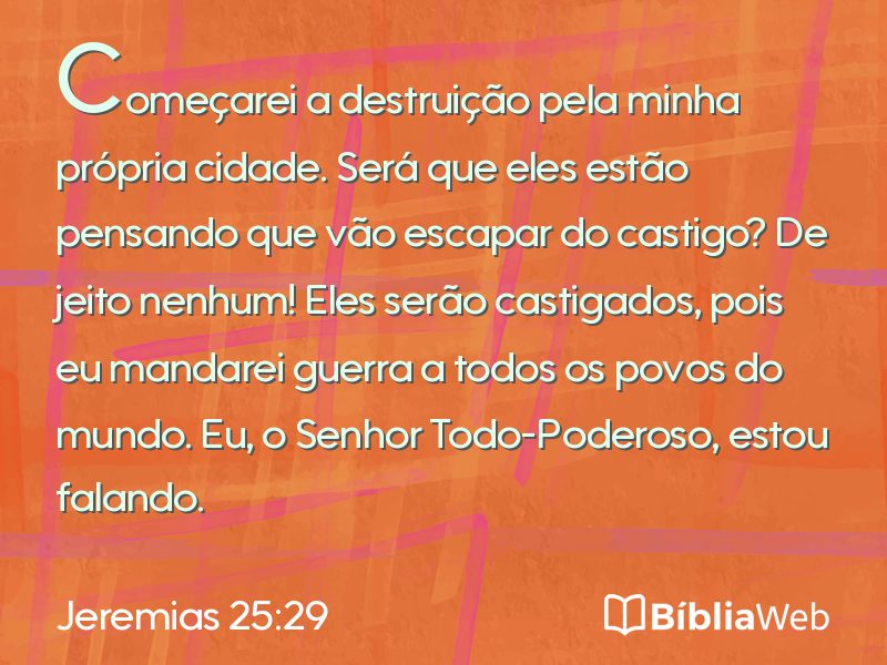 Jeremias 25:29 em imagem para compartilhar