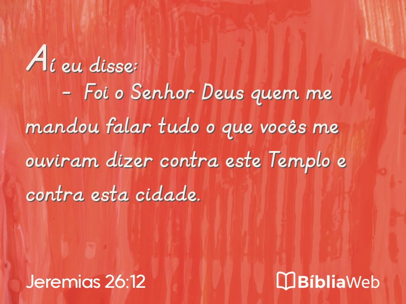 Jeremias 26:12 em imagem para compartilhar