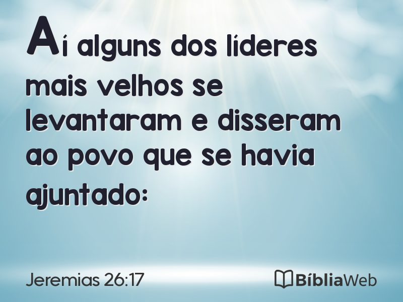 Jeremias 26:17 em imagem para compartilhar