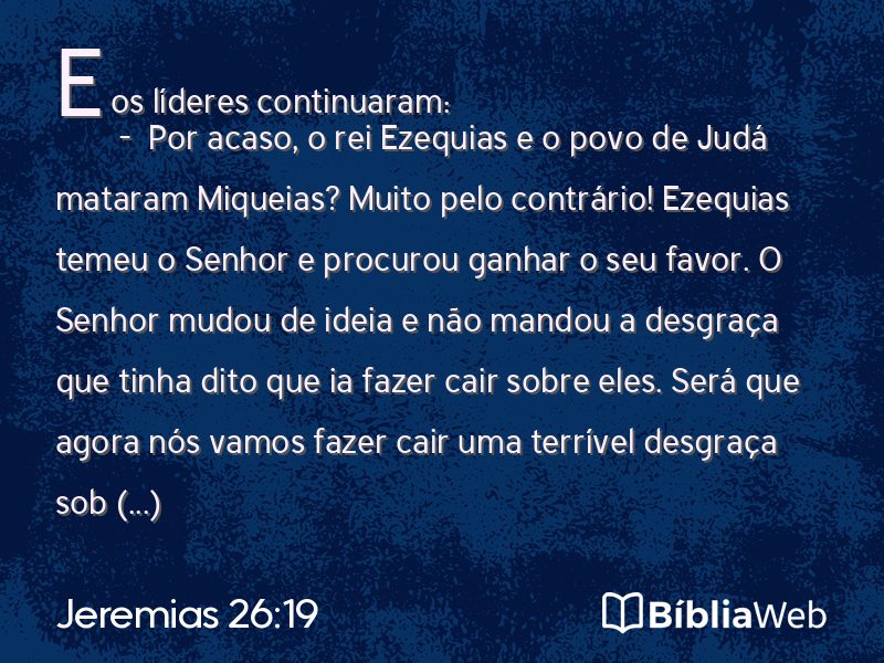 Jeremias 26:19 em imagem para compartilhar