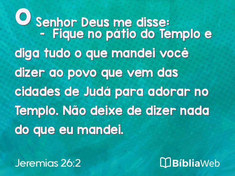 Jeremias 26:2 em imagem para compartilhar