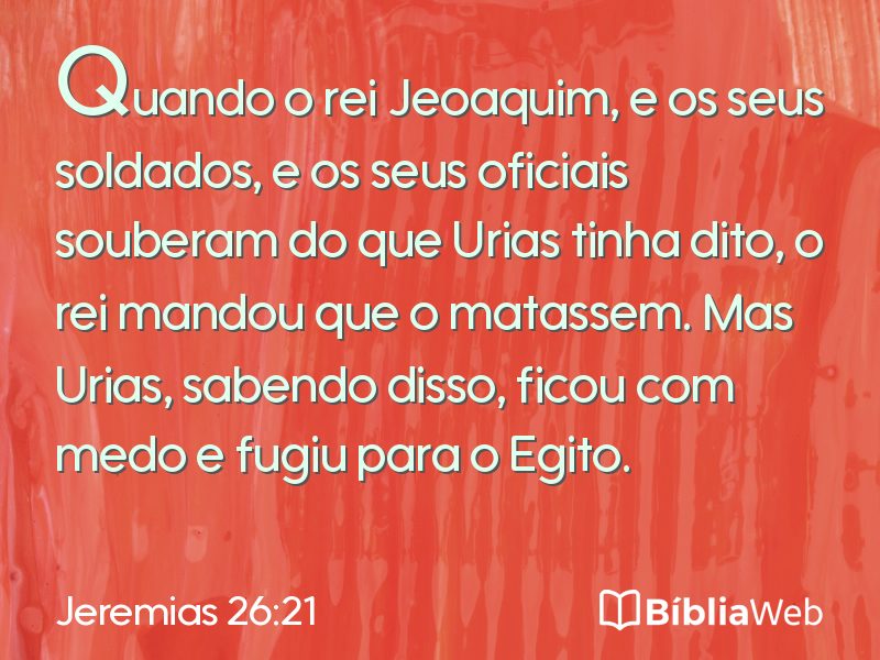 Jeremias 26:21 em imagem para compartilhar