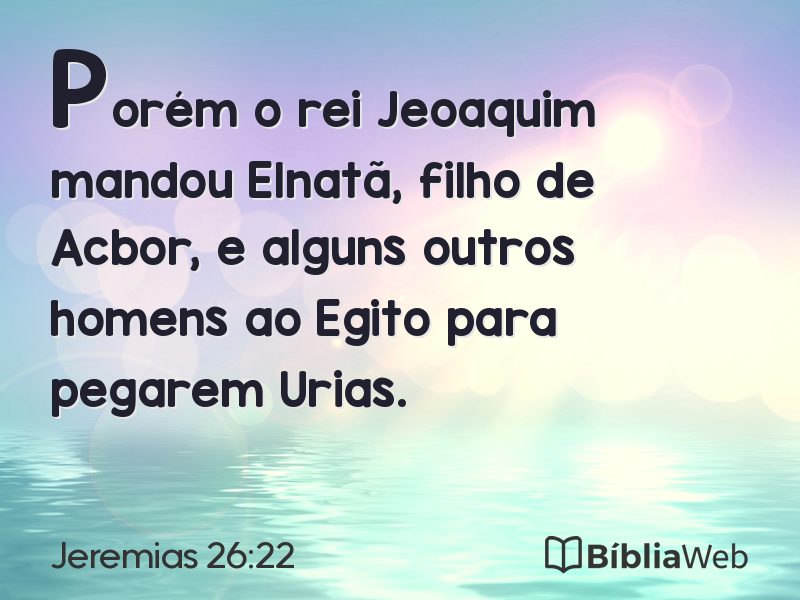 Jeremias 26:22 em imagem para compartilhar