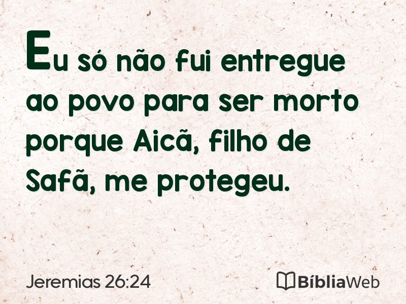 Jeremias 26:24 em imagem para compartilhar