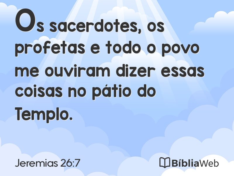 Jeremias 26:7 em imagem para compartilhar