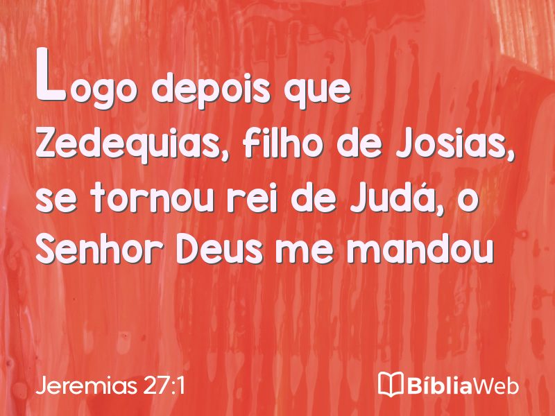 Jeremias 27:1 em imagem para compartilhar