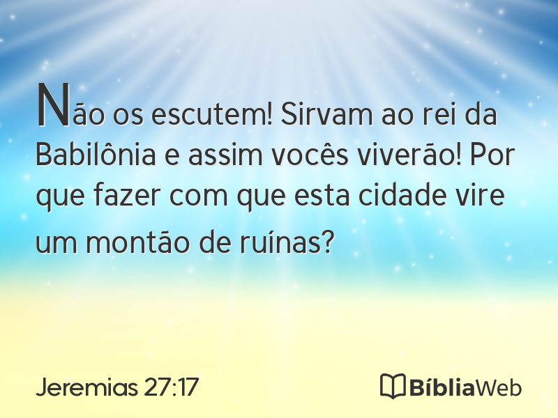 Jeremias 27:17 em imagem para compartilhar