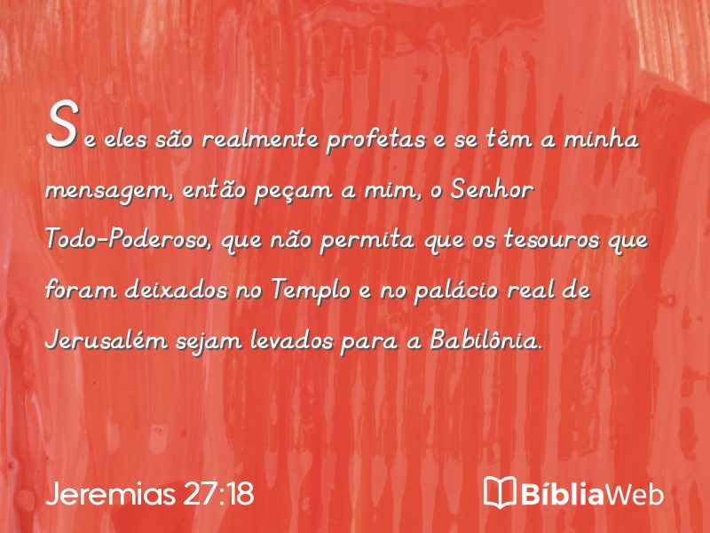 Jeremias 27:18 em imagem para compartilhar