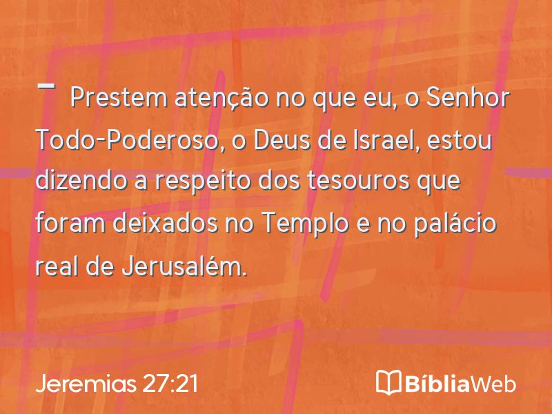 Jeremias 27:21 em imagem para compartilhar