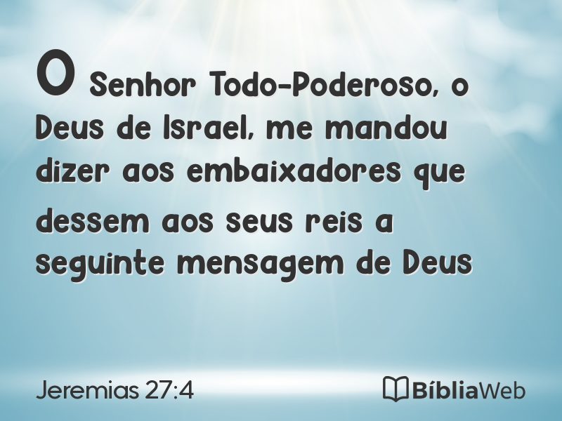 Jeremias 27:4 em imagem para compartilhar