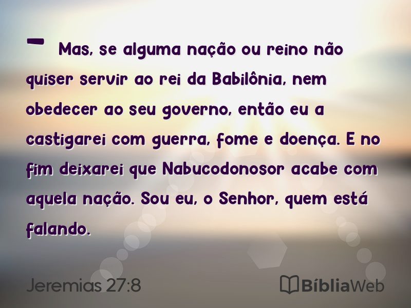 Jeremias 27:8 em imagem para compartilhar