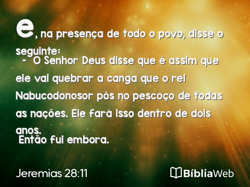 Jeremias 28:11 em imagem para compartilhar