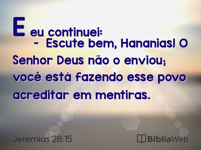 Jeremias 28:15 em imagem para compartilhar