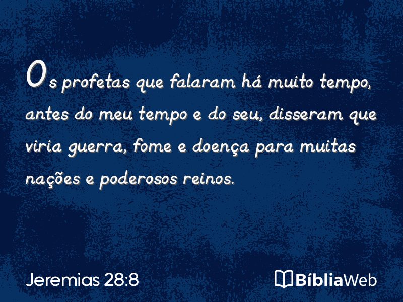 Jeremias 28:8 em imagem para compartilhar
