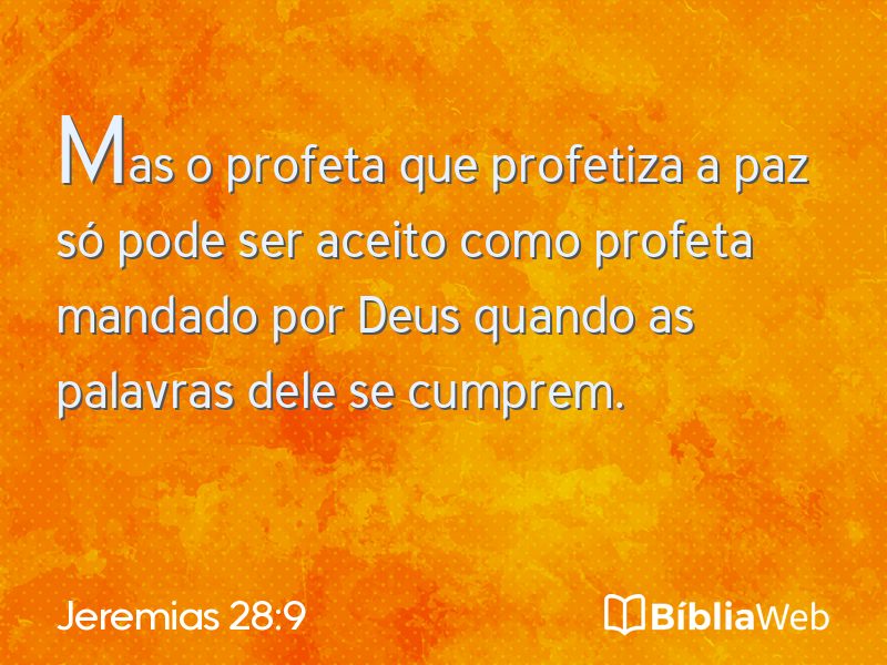 Jeremias 28:9 em imagem para compartilhar