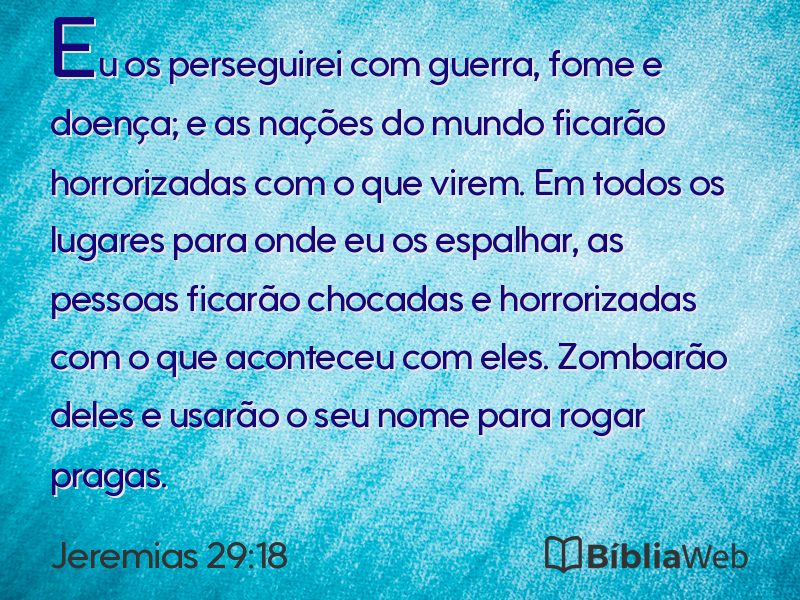 Jeremias 29:18 em imagem para compartilhar