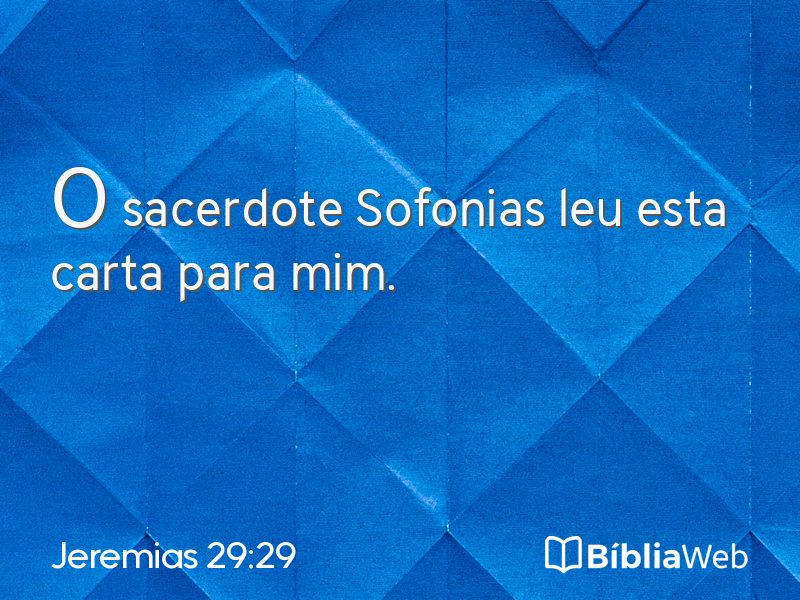 Jeremias 29:29 em imagem para compartilhar