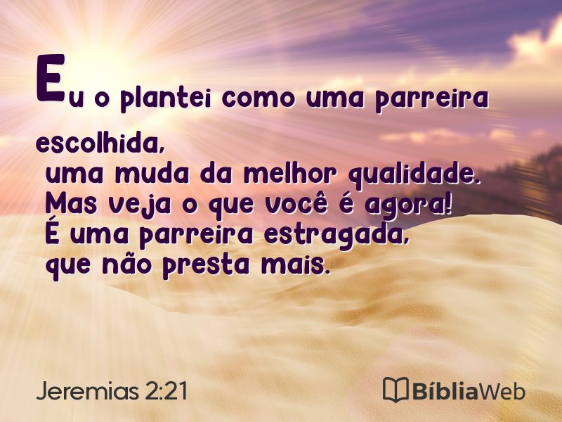 Jeremias 2:21 em imagem para compartilhar