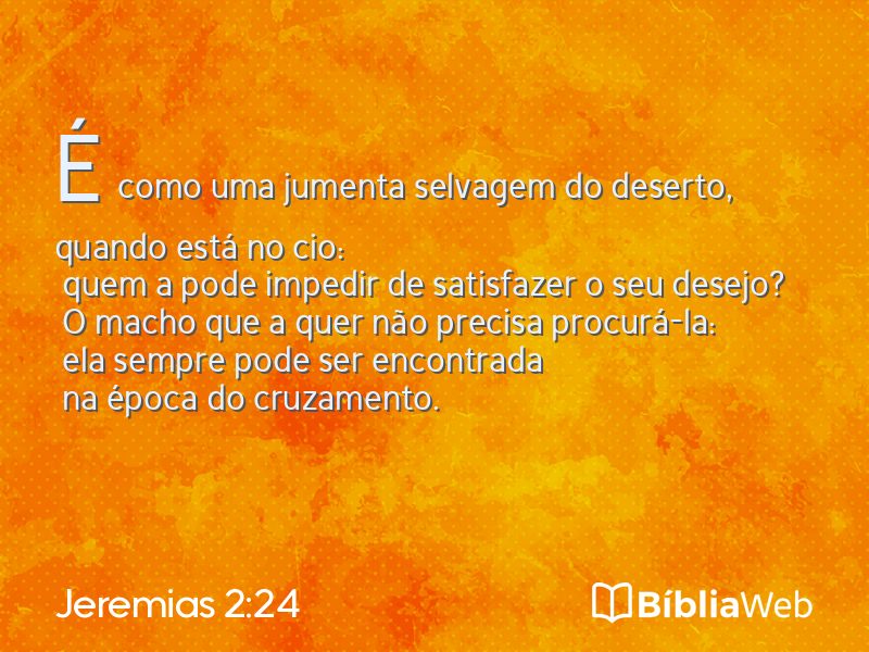 Jeremias 2:24 em imagem para compartilhar