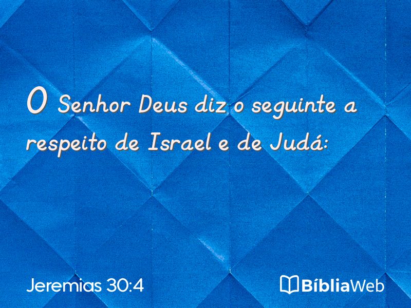 Jeremias 30:4 em imagem para compartilhar