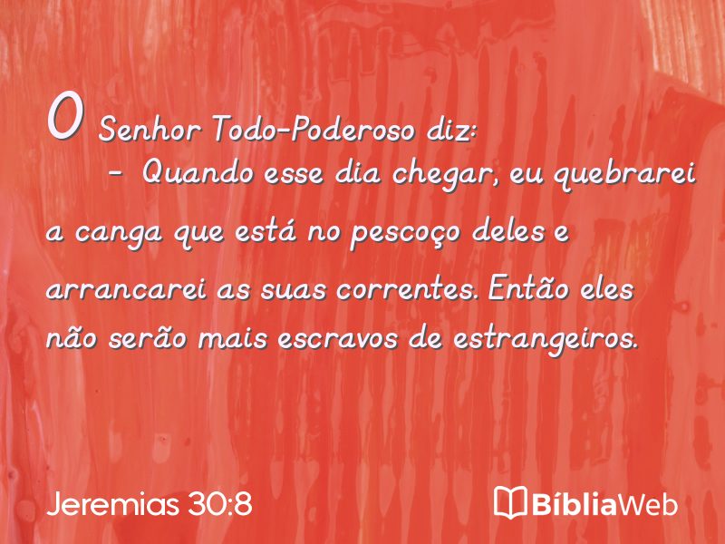 Jeremias 30:8 em imagem para compartilhar