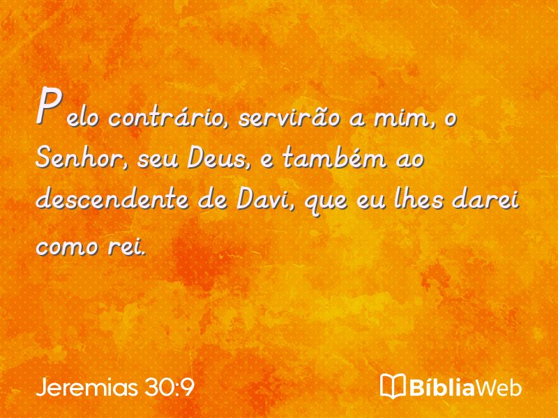 Jeremias 30:9 em imagem para compartilhar
