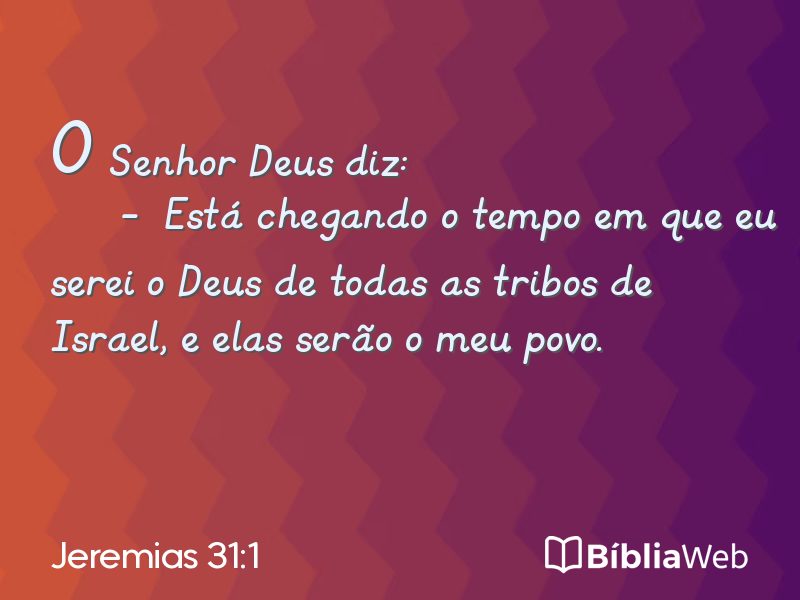 Jeremias 31:1 em imagem para compartilhar