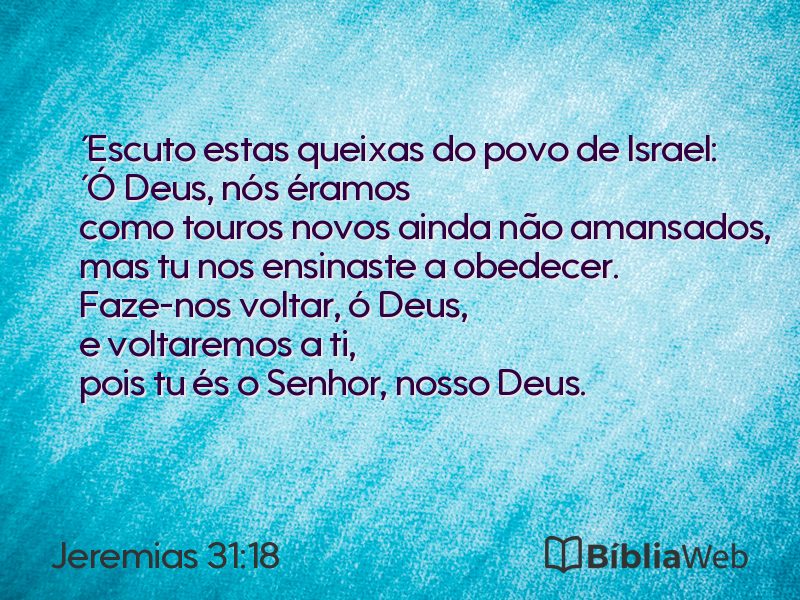 Jeremias 31:18 em imagem para compartilhar