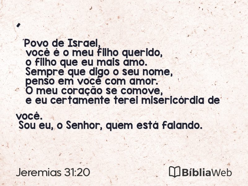 Jeremias 31:20 em imagem para compartilhar
