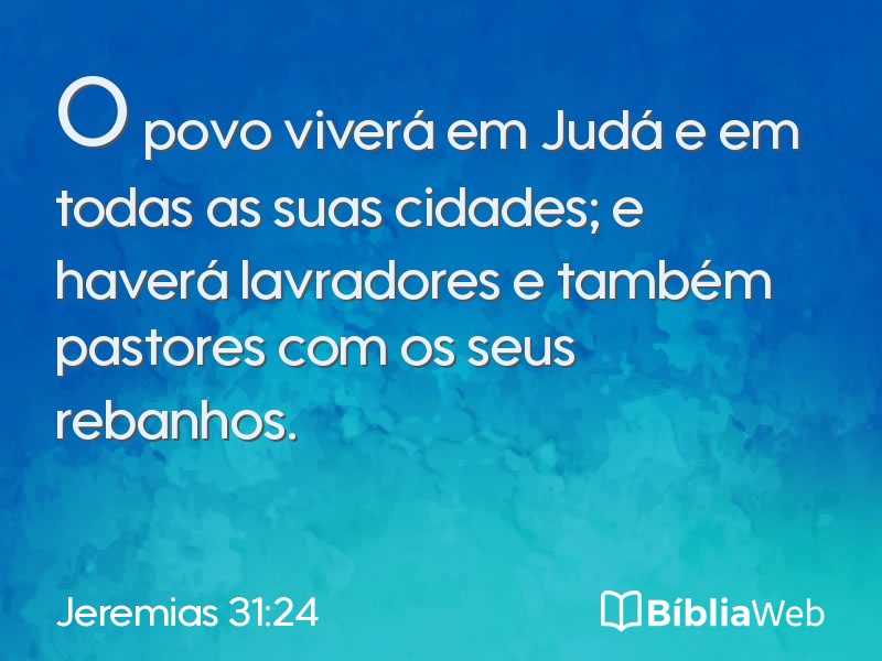 Jeremias 31:24 em imagem para compartilhar