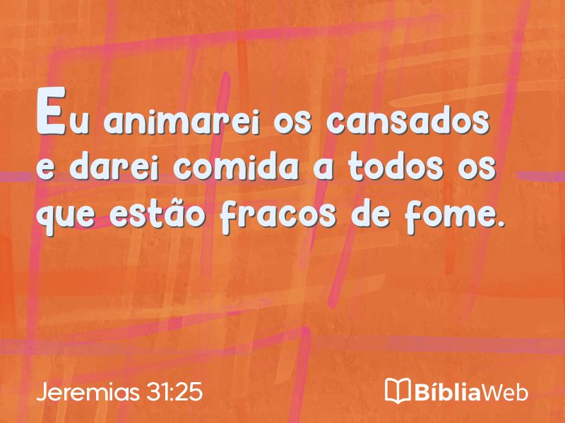 Jeremias 31:25 em imagem para compartilhar