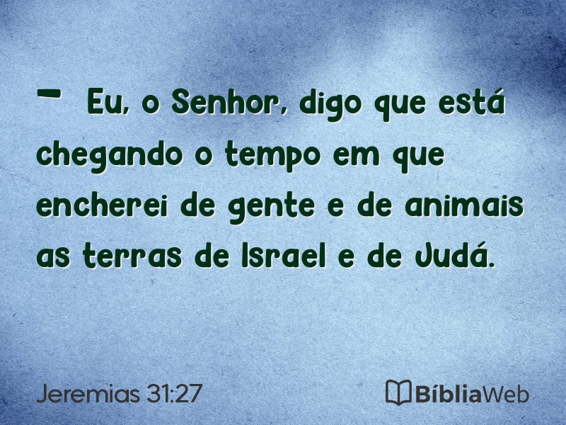 Jeremias 31:27 em imagem para compartilhar