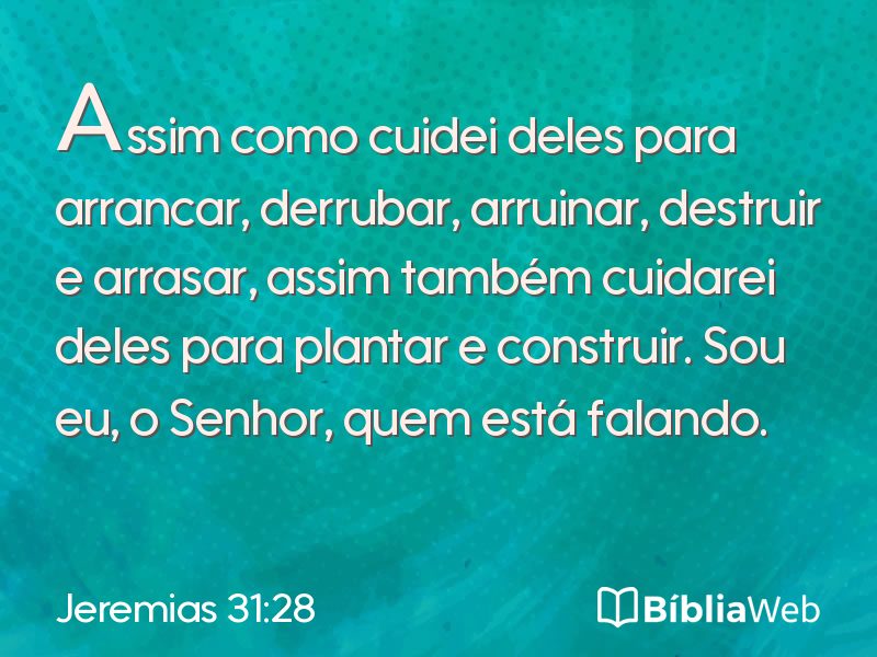 Jeremias 31:28 em imagem para compartilhar