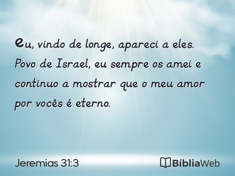 Jeremias 31:3 em imagem para compartilhar