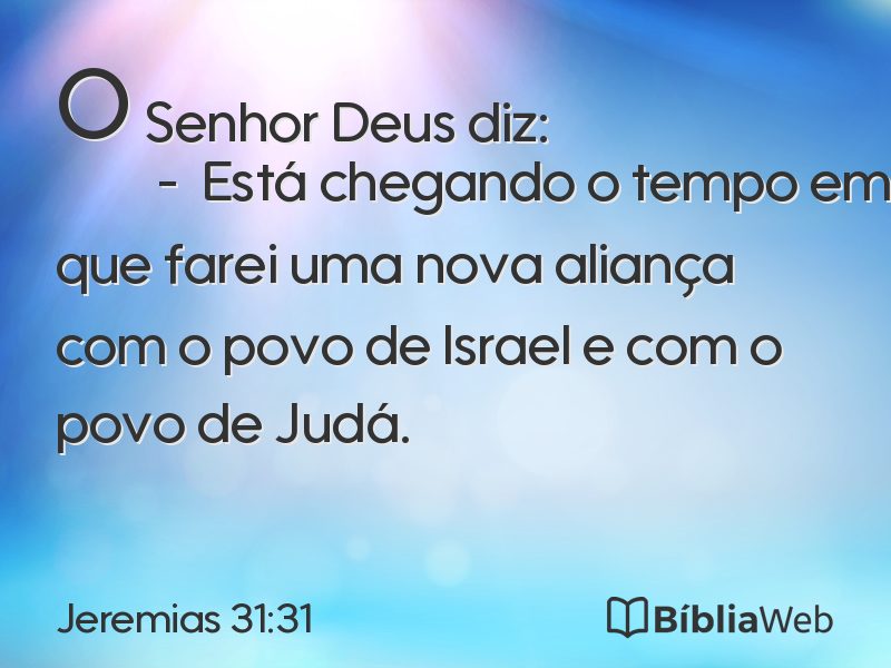 Jeremias 31:31 em imagem para compartilhar