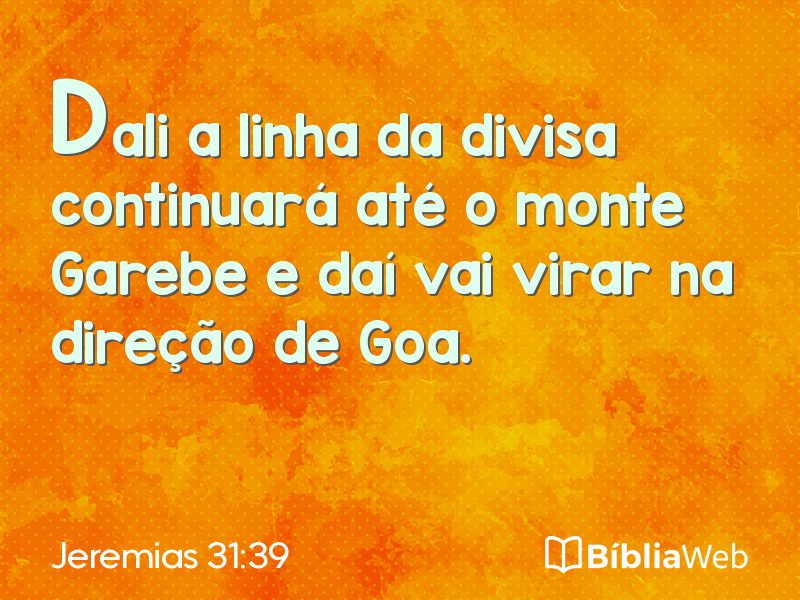 Jeremias 31:39 em imagem para compartilhar