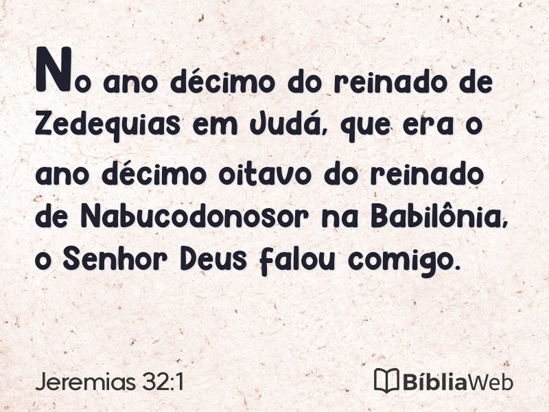 Jeremias 32:1 em imagem para compartilhar