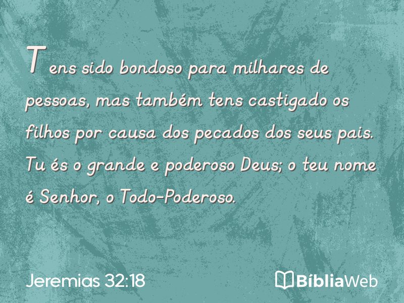 Jeremias 32:18 em imagem para compartilhar