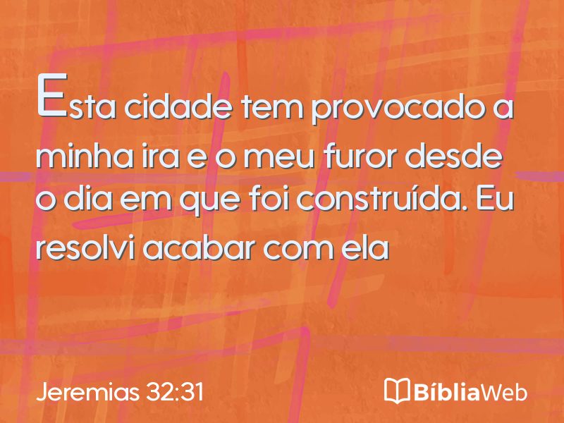 Jeremias 32:31 em imagem para compartilhar