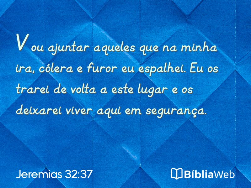 Jeremias 32:37 em imagem para compartilhar