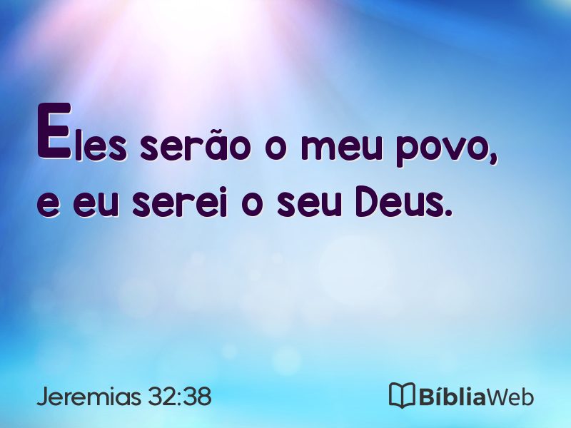 Jeremias 32:38 em imagem para compartilhar