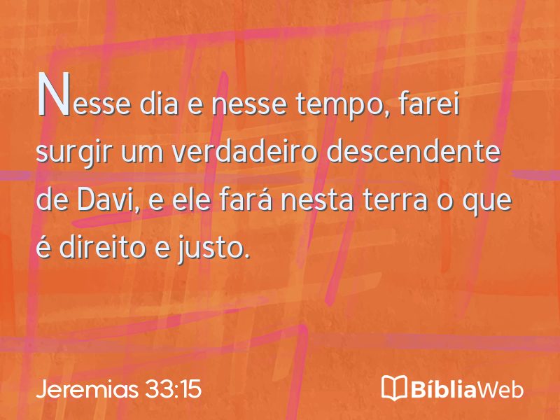 Jeremias 33:15 em imagem para compartilhar