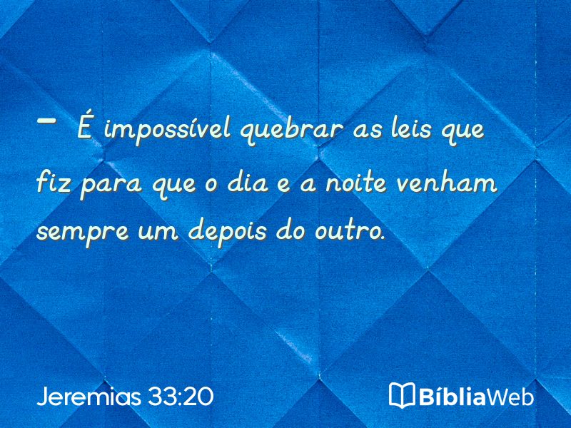 Jeremias 33:20 em imagem para compartilhar