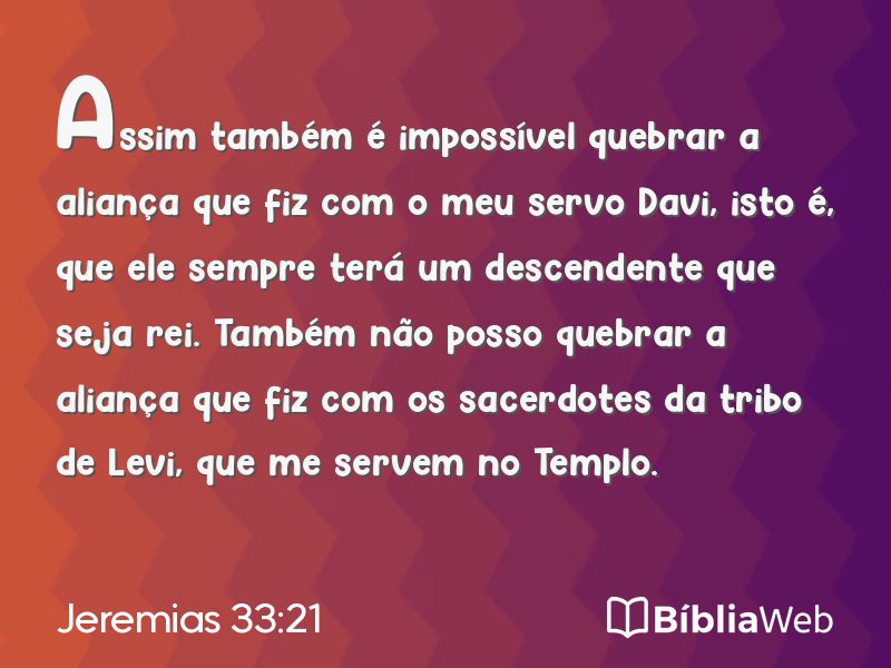 Jeremias 33:21 em imagem para compartilhar